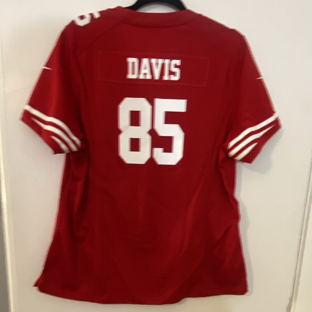 Nike NFL 49ers Vernon Davis #85 Jersey Womens XXL Red On Field Football - Picture 2 of 8